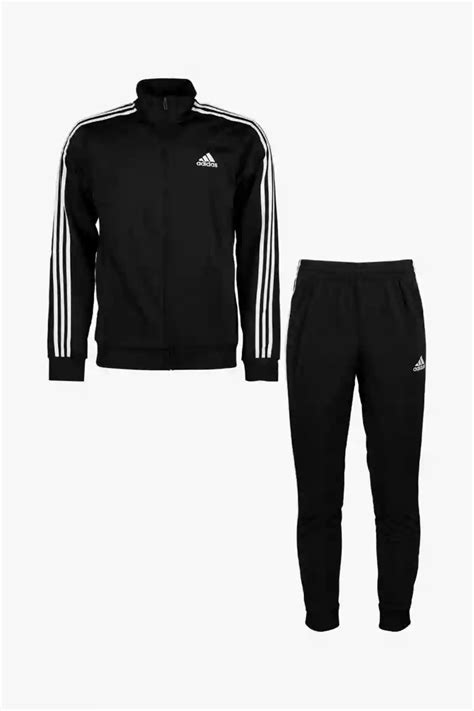 adidas anzug schwarz weissn streifen herren|Adidas Primegreen Essentials 3.